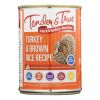 Tender & True Dog Food Turkey And Brown Rice - Case of 12 - 13.2 OZ