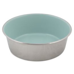 Petmate Painted Stainless Steel Bowl Eggshell Blue; 1ea-8 Cup