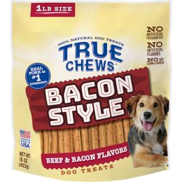 True Chews Bacon Style Dog 16Oz Beef and Bacon