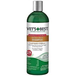Vets Best Flea and Tick Advanced Strength Shampoo for Dogs 12 fl. oz