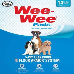Four Paws Wee-Wee Superior Performance Puppy and Dog Training Pads 14 Count Standard 22" x 23"
