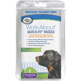 Four Paws WalkAbout QuickFit Dog Muzzle 1ea-4 Large