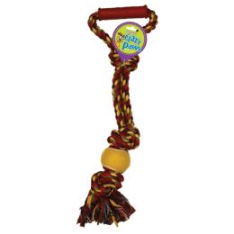 SENTRY Crazy Paws Tug Toy Group "B" Rope with Tennis Ball Assorted 20 in