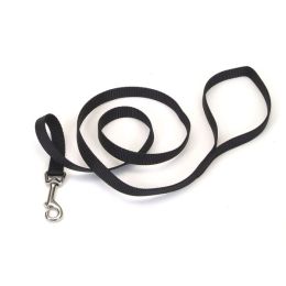 Coastal Single-Ply Nylon Dog Leash Black 5-8 in x 4 ft