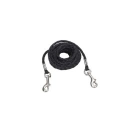 Coastal Poly Petite Dog Tie Out Black 5-32 in x 15 ft