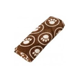 Spot Snuggler Paws-Circle Blanket Chocalate 30 in x 40 in