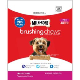 Milk-Bone Brushing Chews Dog Treat Mini - Dogs 5-24 Pounds; 48 Count