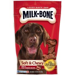 Milk-Bone Beef and Filet Mignon Recipe Chewy Dog Treats 5.6 oz