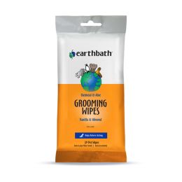 Earthbath Oatmeal Aloe Grooming Wipes; Vanilla Almond SoftSided Pouch 30 count
