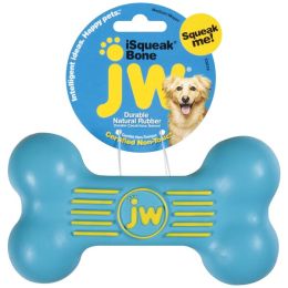 JW Pet iSqueak Bone Dog Toy Assorted Medium