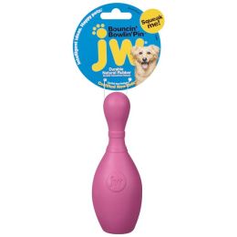 JW Pet Bouncin Bowlin Pin Dog Toy Bowling Pin Assorted Small