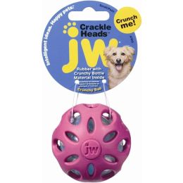 JW Pet Crackle Heads Crackle Ball Dog Toy Assorted Small