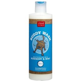 Cloud Star Buddy Wash Refreshing Rosemary and Mint Dog Shampoo and Conditioner; 16-Oz. Bottle