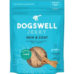 Dogswell Jerky Skin and Coat Grain-Free Lamb 10Oz
