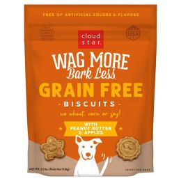 Cloudstar WAG MORE DOG GRAIN FREE PEANUT BUTTER and APPLES 2.5LB