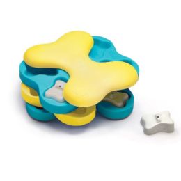 Nina Ottosson Tornado Interactive Dog Toy Blue; Yellow Large 11 in
