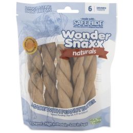 Wonder SnaXX Naturals Twist Dog Treat Peanut butter 1ea-6 ct; SM-MD