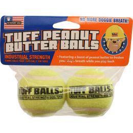 Petsport USA Peanut Butter Balls Dog toy Brown 2 Pack 2.5 in