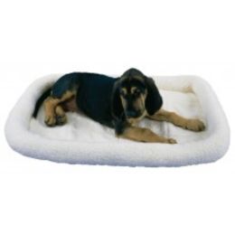 SnooZZy Sheepskin Bolster Kennel Dog Mat White Extra Small