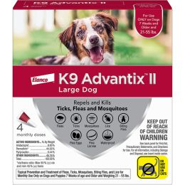 K9 Advantix II Dog Large Red 4-Pack