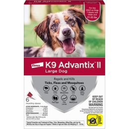 K9 Advantix II Dog Large Red 6-Pack