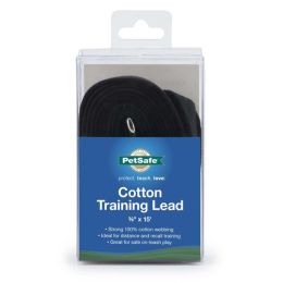PetSafe Cotton Training Leash Black, 1ea/5/8 In X 15 ft