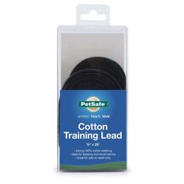 PetSafe Cotton Training Leash Black, 1ea/5/8 In X 20 ft