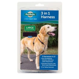 PetSafe 3in1 Dog Harness Black, 1ea/LG