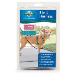 PetSafe 3in1 Dog Harness Teal, 1ea/XXS