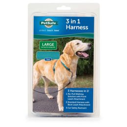PetSafe 3in1 Dog Harness Teal, 1ea/LG