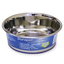 OurPets Premium Stainless Steel Dog Bowl Silver 1.25 Quarts