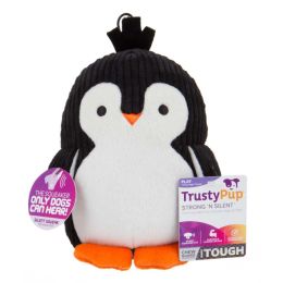 TrustyPup Penquin with Silent Squeaker Dog Toy Penguin