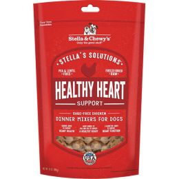 Stella and Chewys Dog Solutions Healthy Heart Support Freeze-Dried Chicken 13Oz