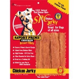 Savory Prime Natural Chicken Jerky Dog Treat 8 oz