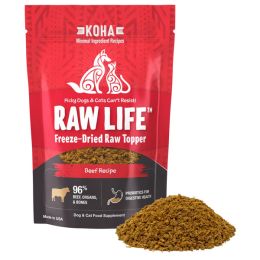 Koha Dog Cat Grain Free Raw Freeze Dried Topper Beef 8Oz