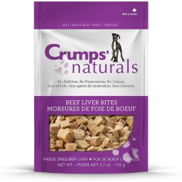 Crumps Naturals Beef Liver Bites 4.7 oz (135g) (100% Beef Liver)