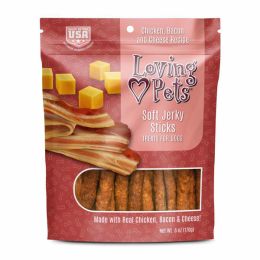 Loving Pets Soft Jerky Sticks Dog Treat Chicken; Bacon and Cheese 1ea-6 oz