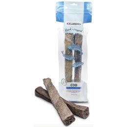 Icelandic Dog Cod Skin Chew Stick 10 Inches 2 Pack