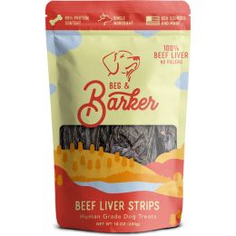 Beg and Barker Dog Strips Beef Liver 10oz. 12pk