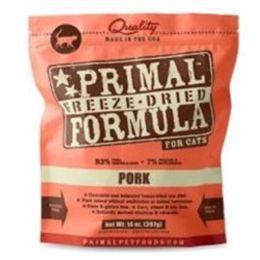 Primal Pet Foods Freeze Dried Cat Food Pork 5.5Oz.