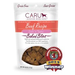 Caru Dog Natural Beef Recipe Bites 4Oz.
