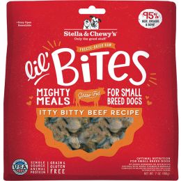 Stella and Chewys Dog Freeze-Dried Lil Bites Itty Bitty Beef 7 Oz
