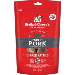 Stella and Chewys Dog Freeze-Dried Dinner Patties Pork 14 Oz