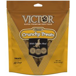 Victor Super Premium Dog Food Classic Crunchy Dog Treats with Chicken Meal 14 oz