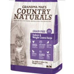 Grandma Maes Country Naturals Country Naturals Grain Free Indoor and Weight Control Dry Cat Food 9 oz