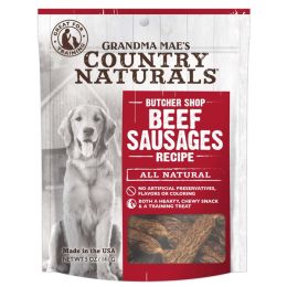 Grandma Maes Country Naturals Beef Sausages Dog Treats 5 oz