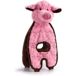 Charming Pet Products Cuddle Tug Peachy Pig Dog Toy