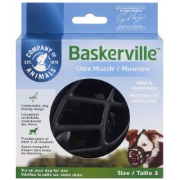 The Company Of Animals Dog Baskerville Ultra Muzzle Black Size 3