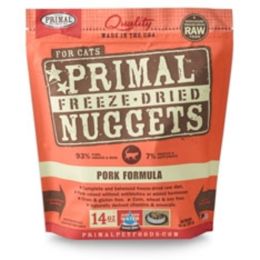 Primal Pet Foods Freeze Dried Cat Food Pork 14 Oz.