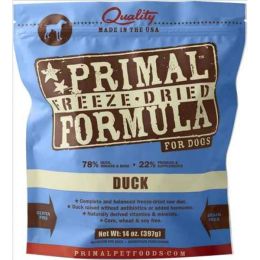Primal Pet Foods Freeze Dried Dog Food 14 Oz. Duck